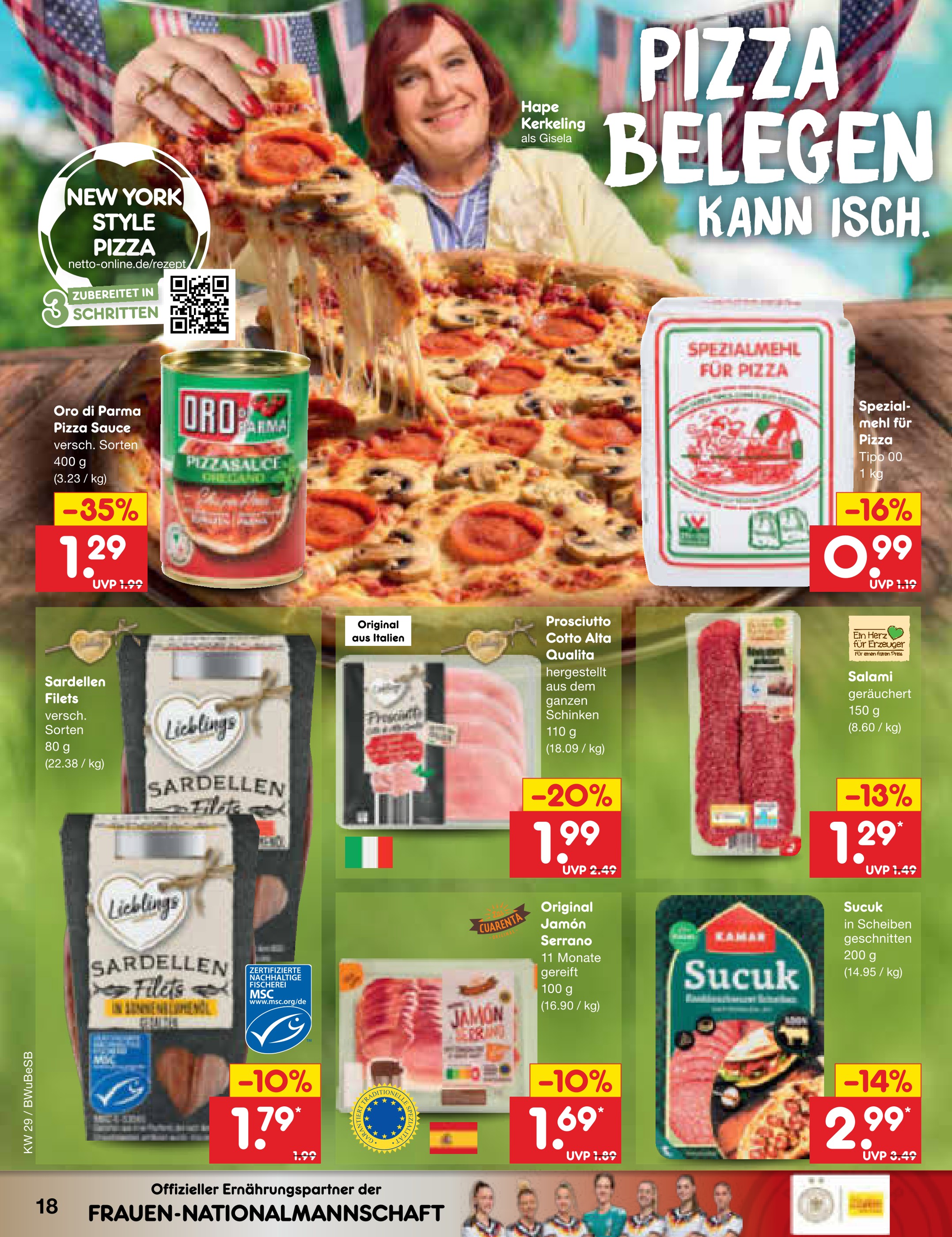 Pizza Angebot im aktuellen Netto Marken-Discount Prospekt auf Seite 24